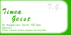 timea geist business card